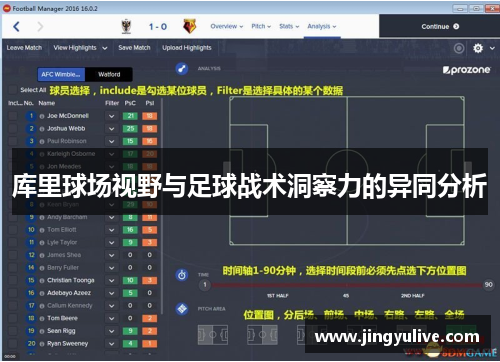 库里球场视野与足球战术洞察力的异同分析 库里球场视野与足球战术洞察力的异同分析